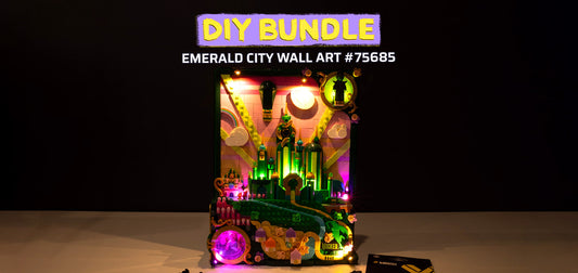 DIY Light Bundle for LEGO® Emerald City Wall Art #75685