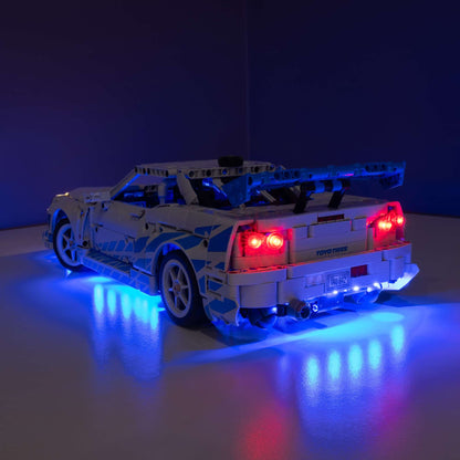 LEGO® 2 Fast 2 Furious Nissan Skyline GT-R (R34) Car #42210 DIY Light Bundle