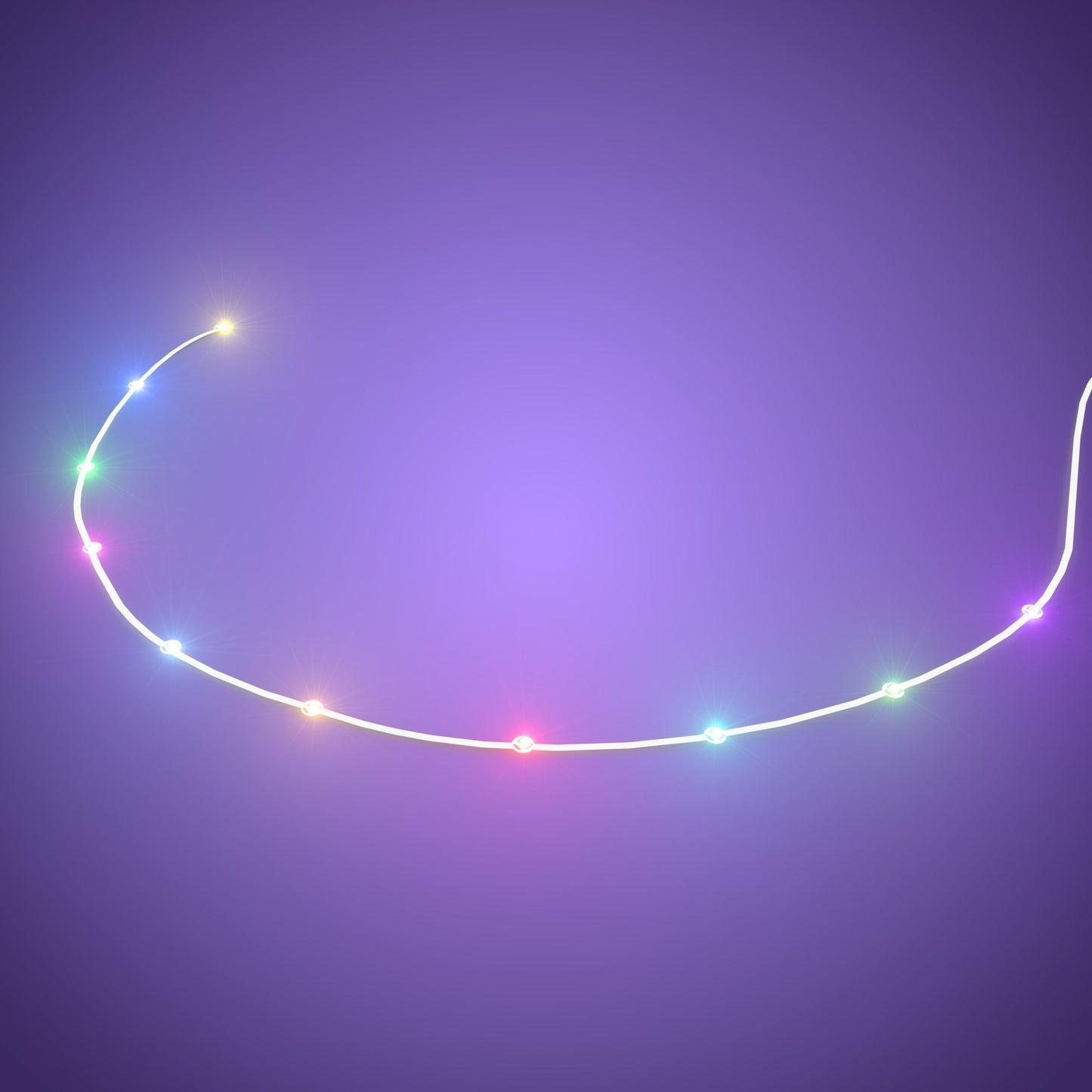 Astro Light String 10 LEDs (White) - Multi Colour 30cm (2 Pack)