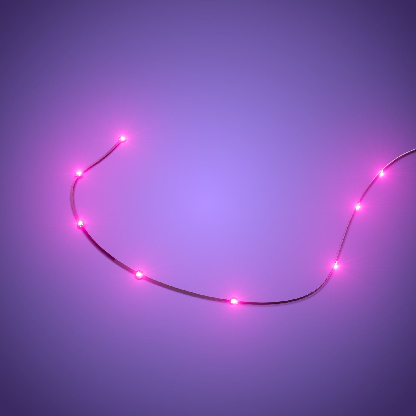 Astro Light String 8 LEDs Fork End - Pink 15cm