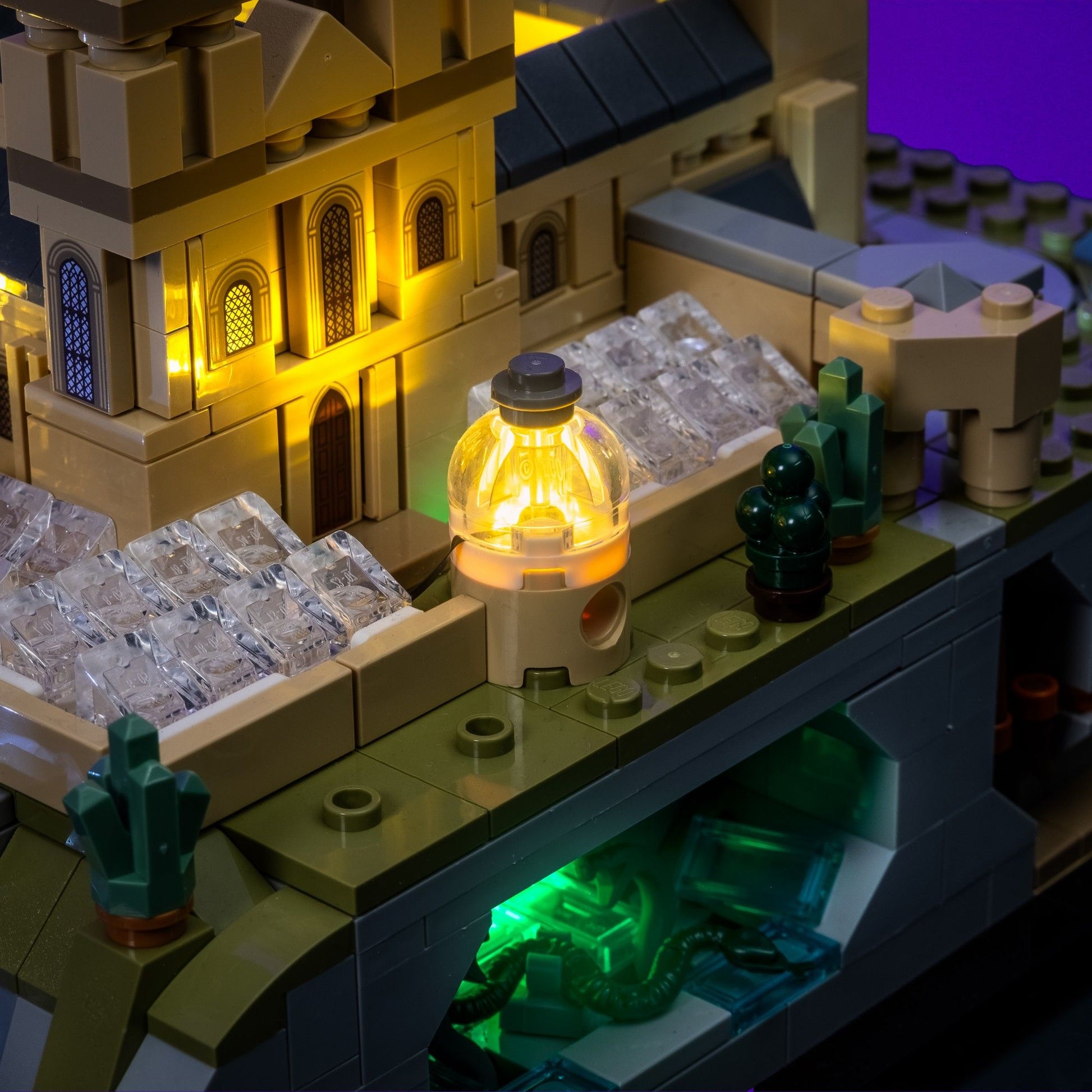 Kyglaring Kit di luci a LED compatibile con Lego Hogwarts Castle and Kyglaring Kit di luci a LED compatibile con Lego Hogwarts Castle and