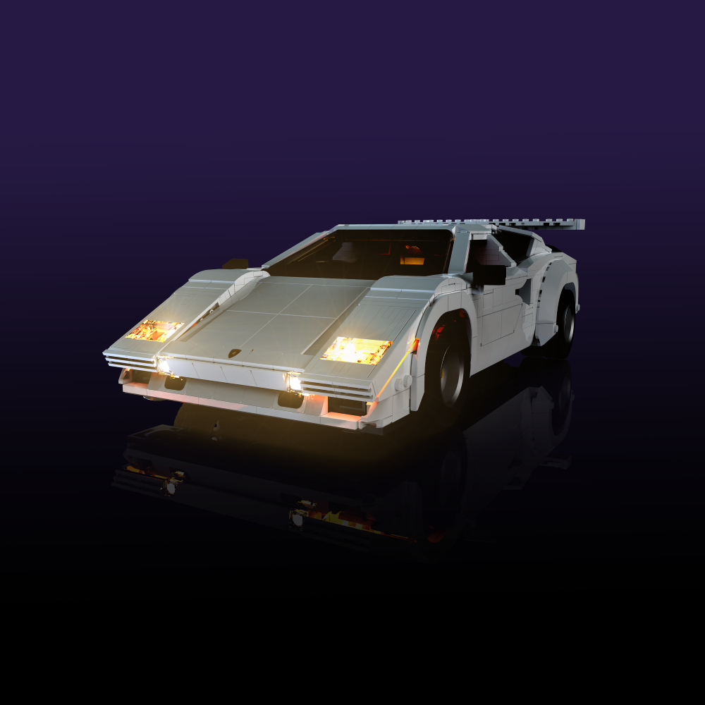 LMB 2.0 Light Kit for Lamborghini Countach 5000 Quattrovalvole 10337 LEGO Light Kit Light My Bricks