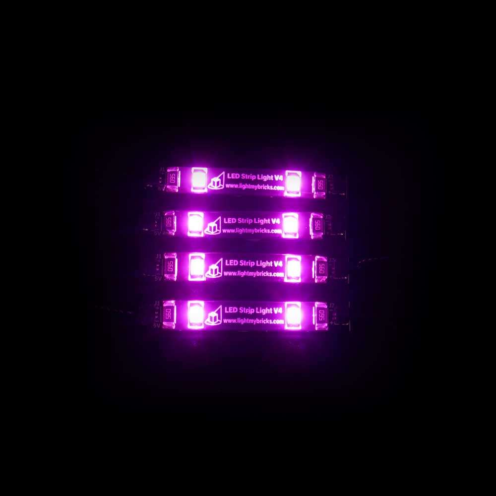 LED Strip Lights - Pink (4 pack)