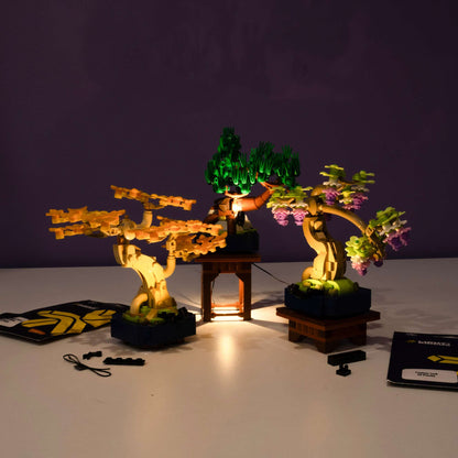 LEGO® Botanicals Mini Bonsai Trees #10373 DIY Light Bundle