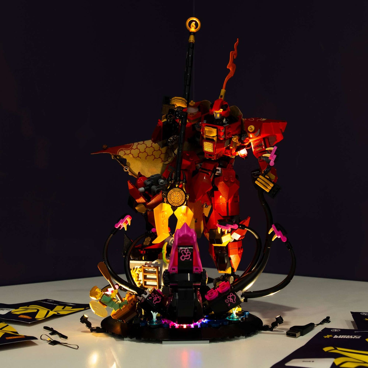 LEGO® NINJAGO The Fire Knight Mech #71846 DIY Light Bundle