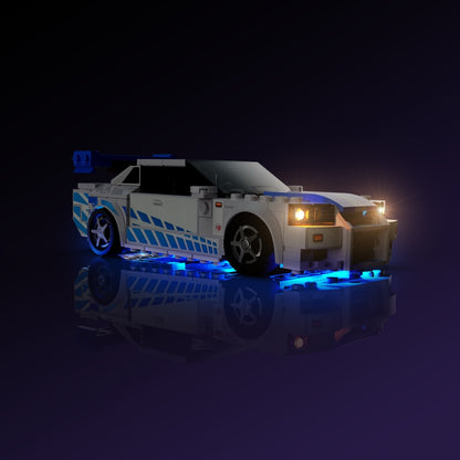 Light Kit for LEGO® Speed Champions 2 Fast 2 Furious Nissan Skyline GT-R (R34) #76917