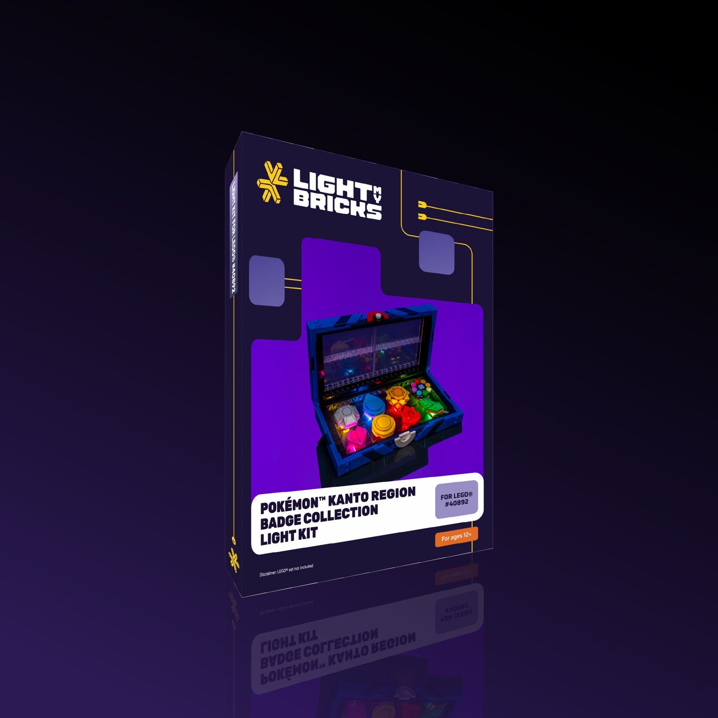 Light Kit for LEGO® Pokémon™ Kanto Region Badge Collection #40892