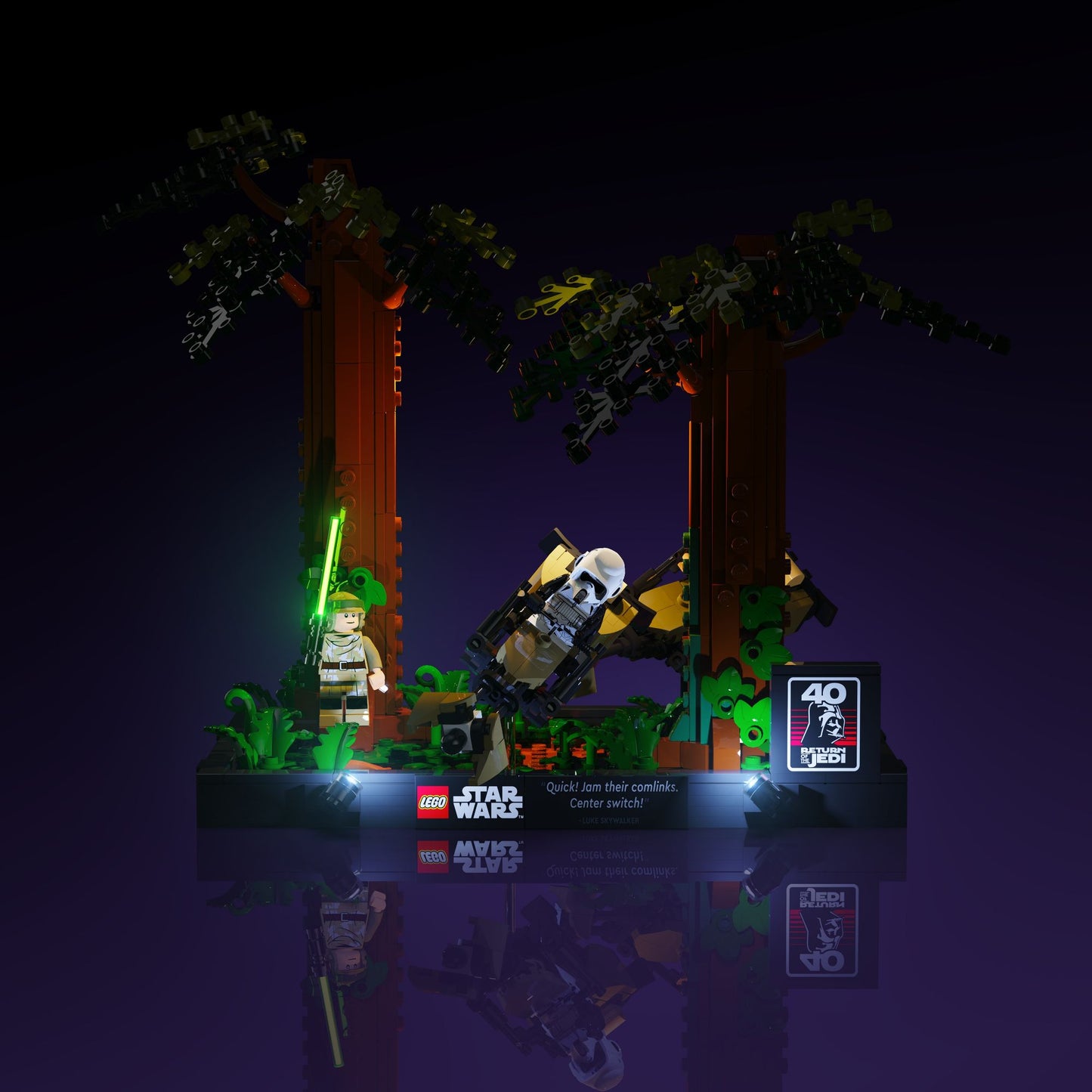 Light Kit for LEGO® Star Wars Endor Speeder Chase Diorama #75353