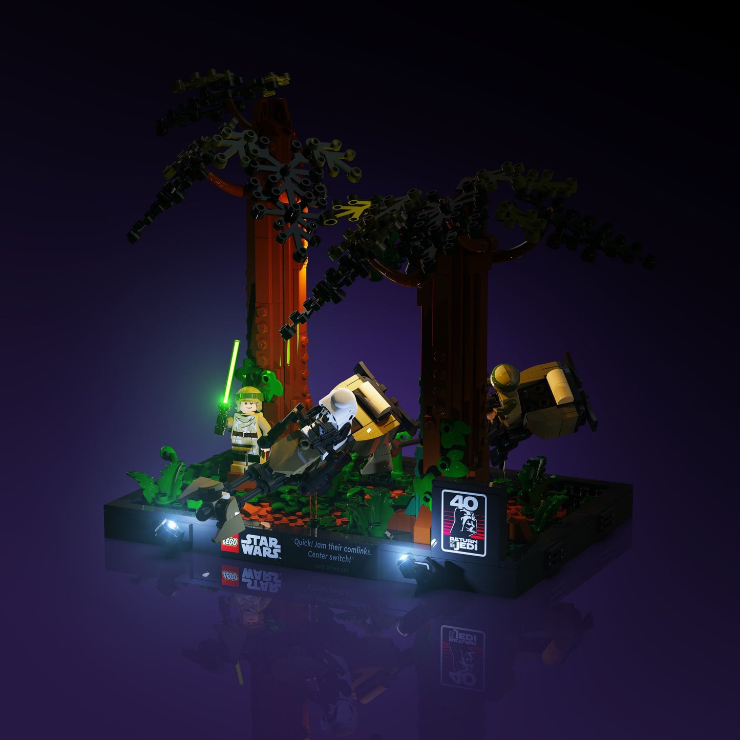 Light Kit for LEGO® Star Wars Endor Speeder Chase Diorama #75353