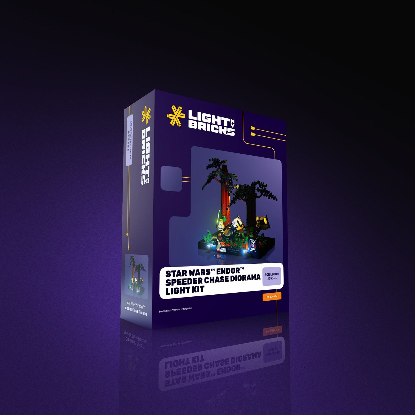 Light Kit for LEGO® Star Wars Endor Speeder Chase Diorama #75353